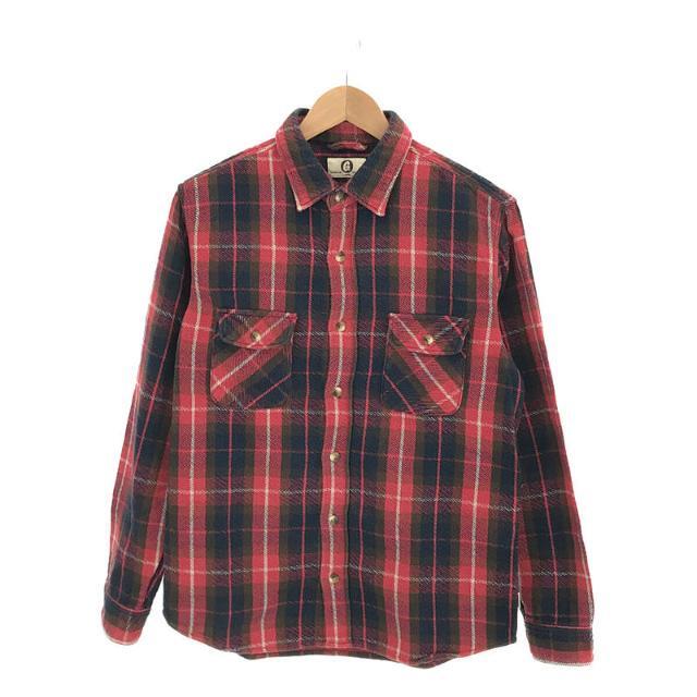 GOODENOUGH / グッドイナフ | 90s 初期 GDEH コットン チェック ヘビー フランネル ワーク シャツ 藤原ヒロシ | L | レッド/ネイビー | メンズ | フリマアプリ ラクマ