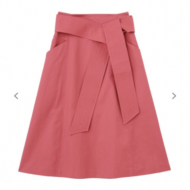 ELENDEEK(エレンディーク)のELENDEEK ミモレスカート ピンク レディースのスカート(ひざ丈スカート)の商品写真