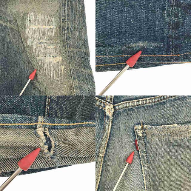 Levi's(リーバイス)のLEVI'S / リーバイス | 1960s～ VINTAGE 501 BIG E 不均等V 刻印4 Vステッチ 足長R シングルステッチ ヴィンテージ セルビッチ デニム パンツ | ‐ | インディゴ | メンズ メンズのパンツ(その他)の商品写真