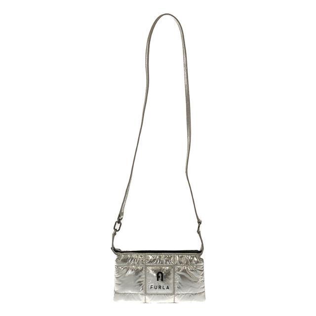 バッグ【新品】  FURLA / フルラ | Piuma Shoulder Bag ピウーマ ミニ ショルダーバッグ 保存袋有  | シルバー | レディース