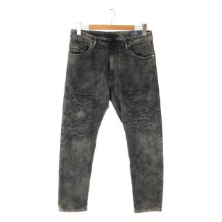 ディーゼル(DIESEL)のDIESEL / ディーゼル | NARROT CB NE ストレッチ ダメージ加工 ジョグ デニム パンツ | 30 | ブラック | メンズ(その他)