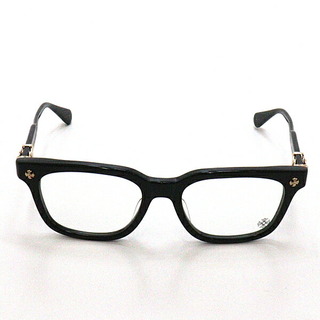 クロムハーツ(Chrome Hearts)のクロムハーツ CHROME HEARTS COX-UCKER ブラック 黒 BK-18KGP 眼鏡 メガネ　中古Aランク(サングラス/メガネ)