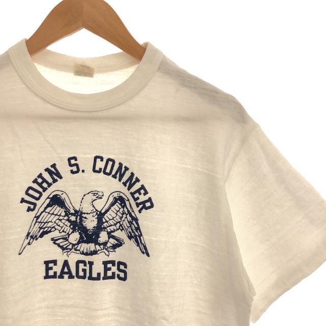 WAREHOUSE(ウエアハウス)の【美品】  WAREHOUSE / ウエアハウス | JOHN S. CONNER EAGLES コットン クルーネック Tシャツ | L | ホワイト | メンズ メンズのトップス(Tシャツ/カットソー(半袖/袖なし))の商品写真