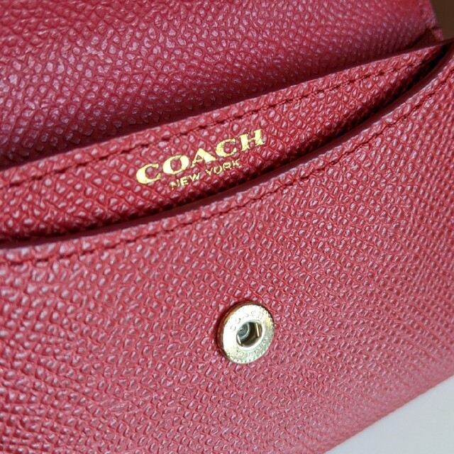 COACH(コーチ)の翔様　COACH　カードケース＆名刺入れ　朱 レディースのファッション小物(名刺入れ/定期入れ)の商品写真