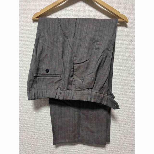 リドム　バギーパンツ　MELANGE CHECK BAGGY BEIGE/ M