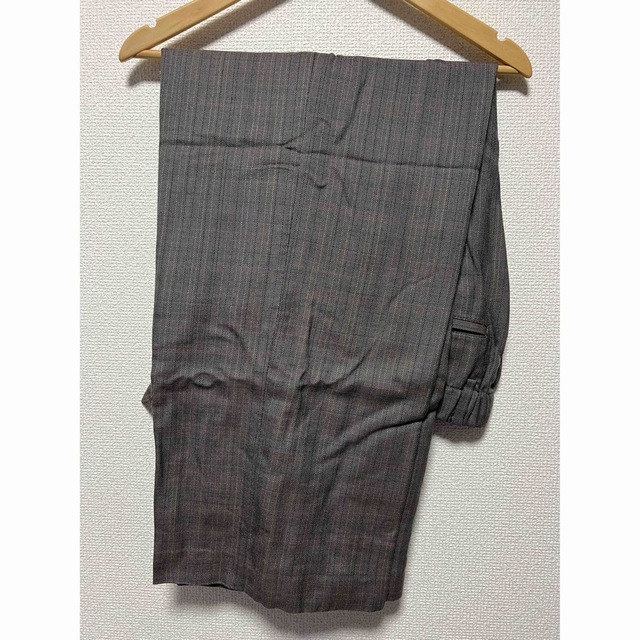 リドム　バギーパンツ　MELANGE CHECK BAGGY BEIGE/ M