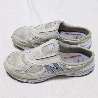 ニューバランス(New Balance)の【USED】ヴィンテージニューバランスW990SS3ベージュスエードミュール(スニーカー)