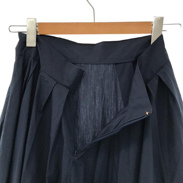 MADISON BLUE / マディソンブルー | TUCK VOLUME SKIRT コットン タイプライター タック ボリューム スカート |  01(S) | ネイビー | レディース