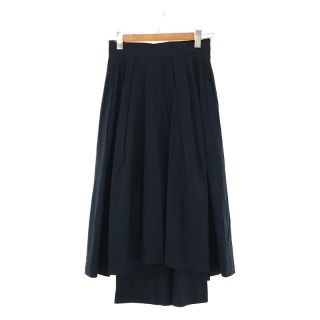 マディソンブルー(MADISONBLUE)のMADISON BLUE / マディソンブルー | TUCK VOLUME SKIRT コットン タイプライター タック ボリューム スカート | 01(S) | ネイビー | レディース(ロングスカート)