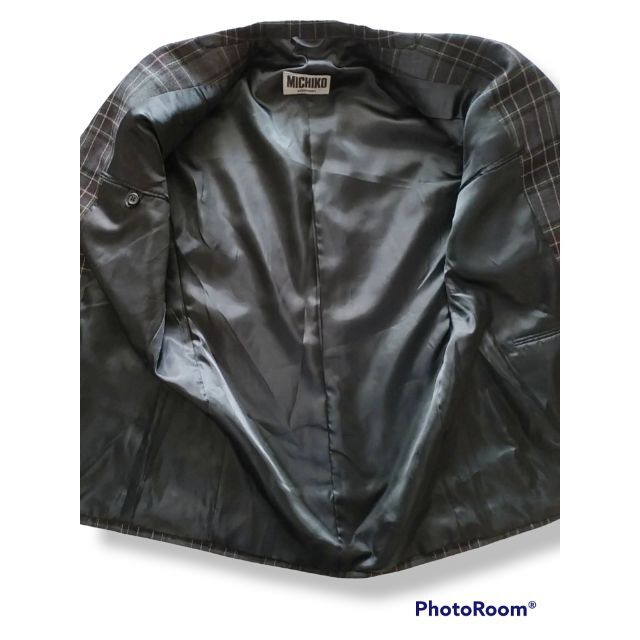 MICHIKO LONDON(ミチコロンドン)のコシノミチコ　モッズ　チェック　テーラードジャケット　3つ釦 メンズのジャケット/アウター(テーラードジャケット)の商品写真