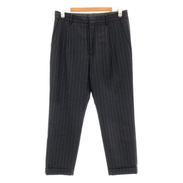 WACKO MARIA ワコマリア 20SS Ermenegildo Zegna PLEATED TROUSERS (TYPE-1) エルメネジルドゼニア プリーツトラウザーズパンツ スラックスパンツ タックパンツ ネイビー