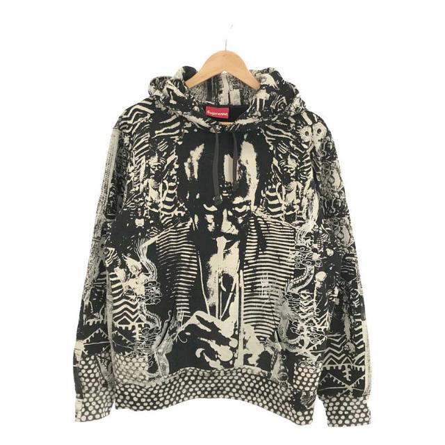 Supreme(シュプリーム)のSUPREME / シュプリーム | 2020SS | × Miles Davis Hooded Sweatshirt マイルス・デイビス コラボ スウェット プルオーバー パーカー | M | ブラック/オフホワイト | メンズ メンズのトップス(スウェット)の商品写真