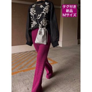 アメリヴィンテージ(Ameri VINTAGE)の【アメリ 】VARIOUS PATTERN BORDER KNIT PANTS(カジュアルパンツ)