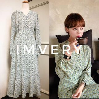 イムブリー　imvery 花柄 ロングワンピース　イムビジョン　Sサイズ