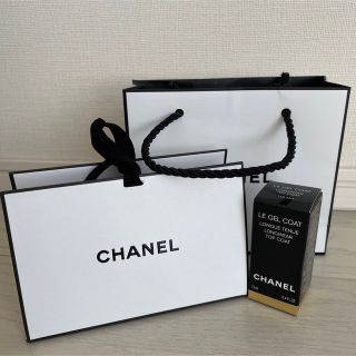 シャネル(CHANEL)のCHANEL  ル　ジェルコート　ギフトバッグ、ショッパー付き(ネイルトップコート/ベースコート)