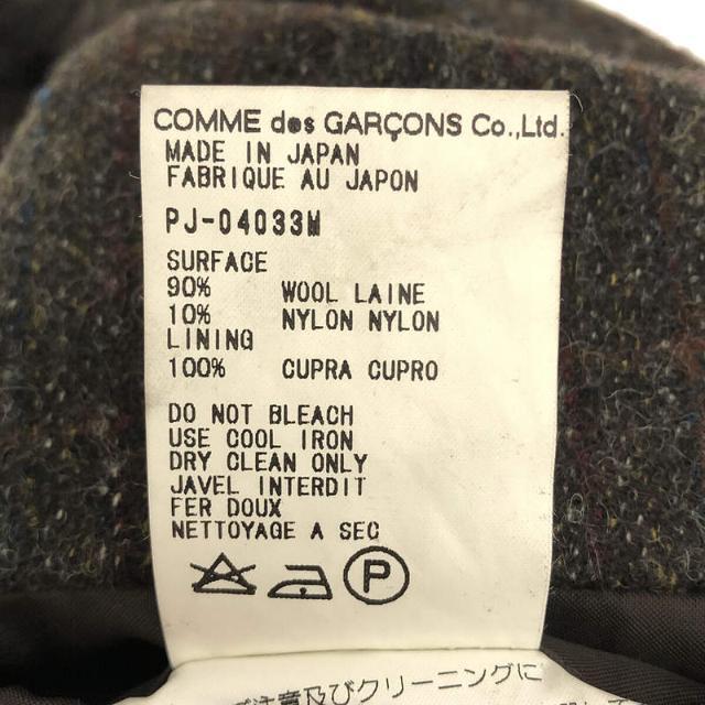 COMME des GARCONS HOMME PLUS / コムデギャルソンオムプリュス | AD1998 1998AW | ウール インサイドアウト サイド ツイード ジャケット | M | オリーブ系 | メンズ