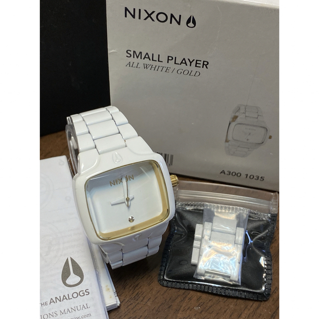 NIXON(ニクソン)の【151a様専用】腕時計　SMALL PLAYER ホワイトゴールド レディースのファッション小物(腕時計)の商品写真