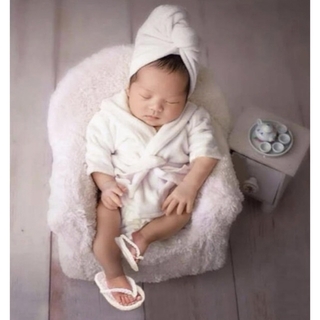 アカチャンホンポ(アカチャンホンポ)のまぷす様専用　SHEIN赤ちゃんバスローブ 美品(バスローブ)