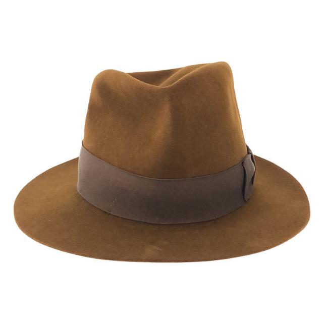 STETSON / ステットソン | VINTAGE 4X BEAVER ウール リボン 中折れ ハット | ブラウン | メンズ メンズの帽子(その他)の商品写真