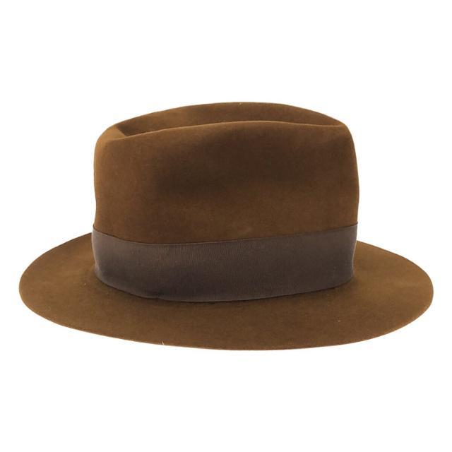 STETSON / ステットソン | VINTAGE 4X BEAVER ウール リボン 中折れ ハット | ブラウン | メンズ メンズの帽子(その他)の商品写真