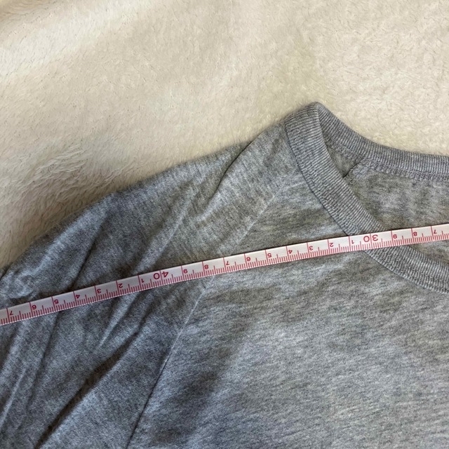 UNIQLO(ユニクロ)の◎UNIQLO soft touch light cotton グレー メンズのトップス(Tシャツ/カットソー(七分/長袖))の商品写真