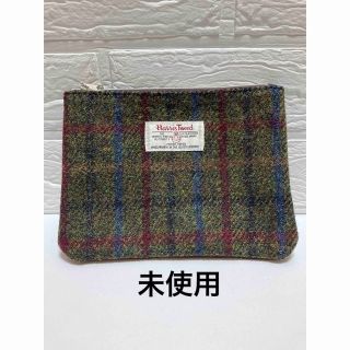 ハリスツイード(Harris Tweed)の未使用 HARRIS TWEED ポーチ　化粧ポーチ　小物ポーチ　ハリスツイード(ポーチ)