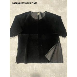 サスクワッチファブリックス(SASQUATCHfabrix.)のsasquatchfabrix 16ss レザー　スモック　Tシャツ(Tシャツ/カットソー(半袖/袖なし))