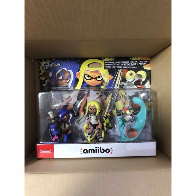 Nintendo Switch(ニンテンドースイッチ)のスプラトゥーン3 amiibo トリプルセットインクリングオクトリング コジャケ エンタメ/ホビーのフィギュア(ゲームキャラクター)の商品写真