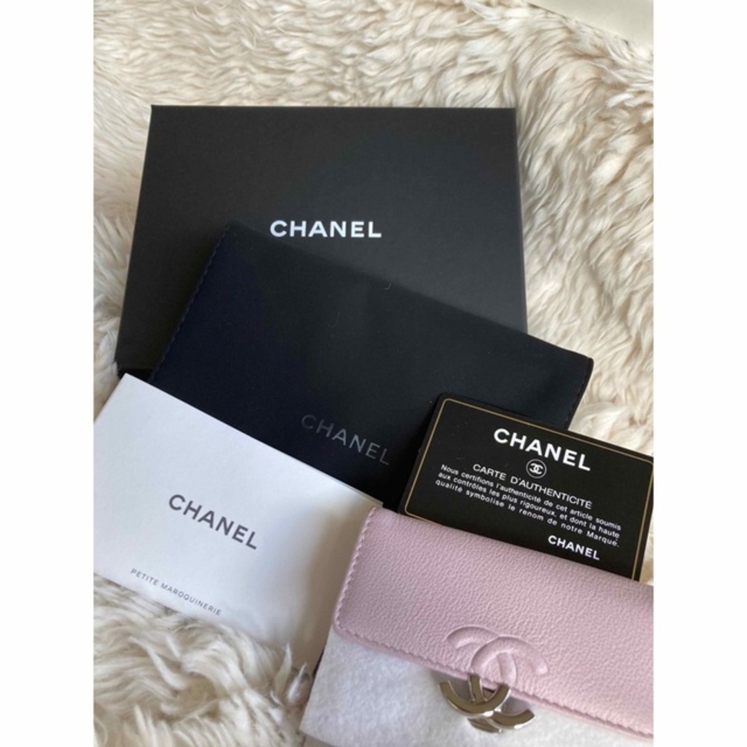 CHANEL プッシュロック ナノウォレット三つ折財布 ミニ財布 シャネル