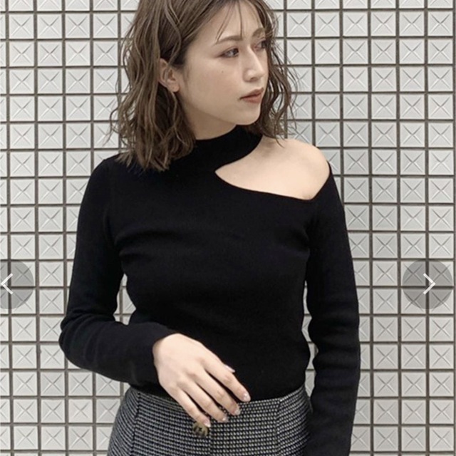 GRL ショルダーカットニットトップス カーキ - 通販 - guianegro.com.br