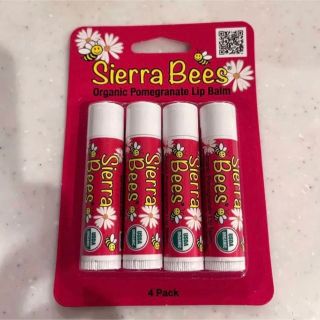 sierra bees オーガニックリップバーム　ざくろ4本(リップケア/リップクリーム)