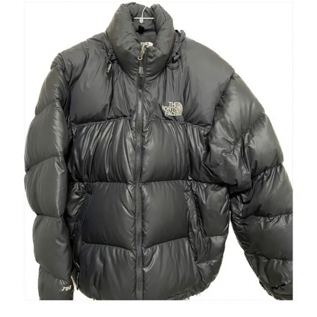 レオパードフラワーブラック the north face ダウンジャケット 700