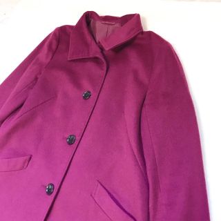 円高還元 アナイ ANAYI 美品 ウール ジャケット長袖 キレイめ 牡丹色