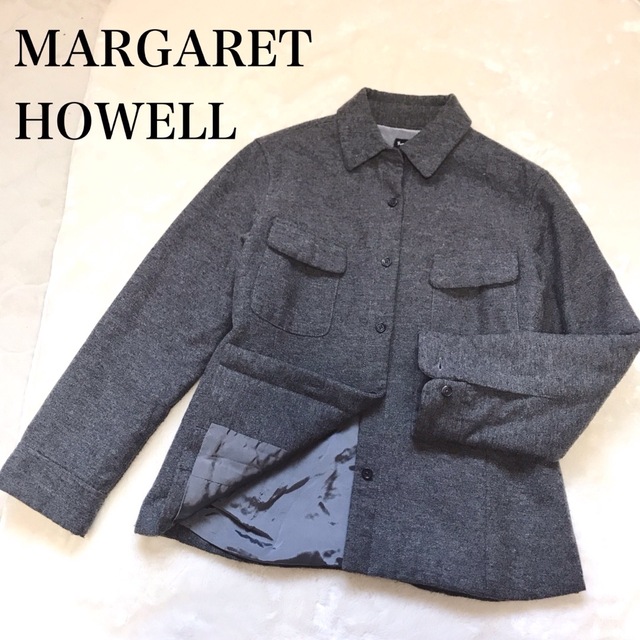 ジャケット/アウター【美品】MARGARET HOWELL マーガレットハウエル ウール ジャケット