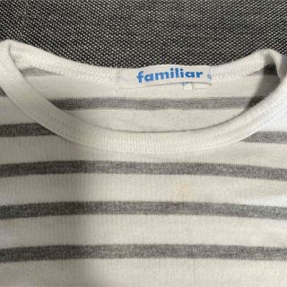 familiar - familiar グレーボーダートップス 80cmの通販 by chii's ...