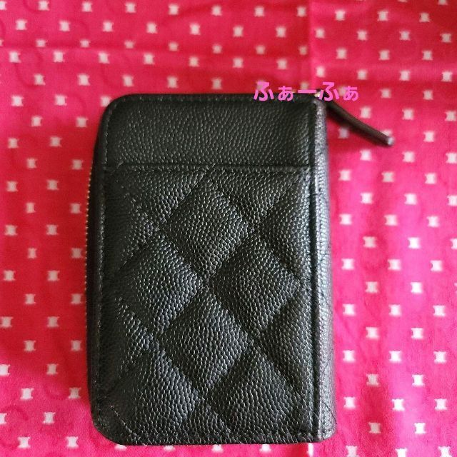 CHANEL ミニウォレット ジップ財布 カードホルダー 小物 折り財布 tat