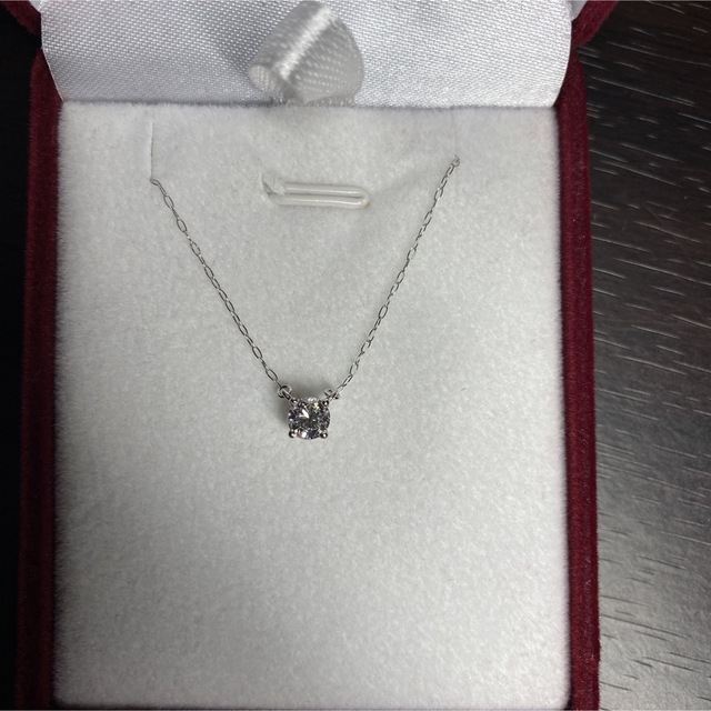 人気提案 0.4ct Dカラー VVS 2EXプラチナ一粒ダイヤネックレス