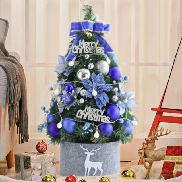 クリスマスツリー ブルーorシルバー 送料無料 オーナメAiO 2