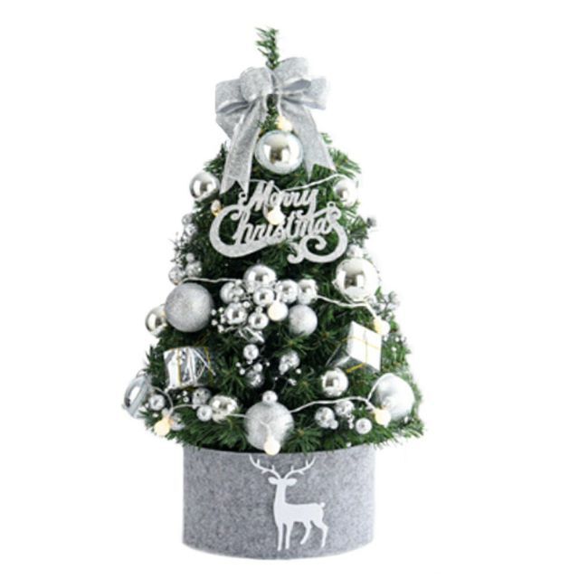 クリスマスツリー ブルーorシルバー 送料無料 オーナメAiO 5
