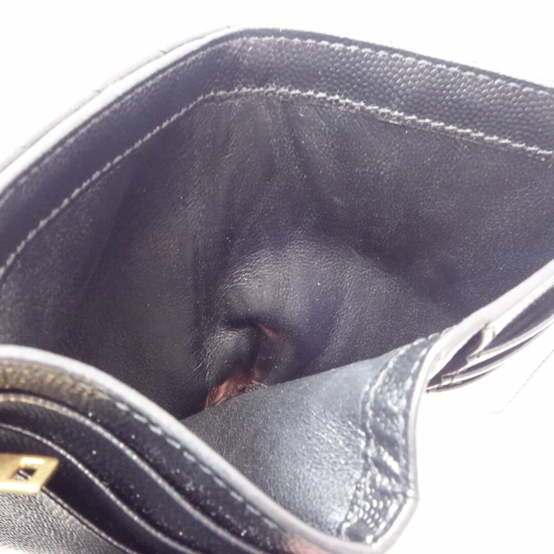SAINT LAURENT PARIS サンローランパリ 三つ折財布 403943 三つ折り財布 レザー ブラック/082677