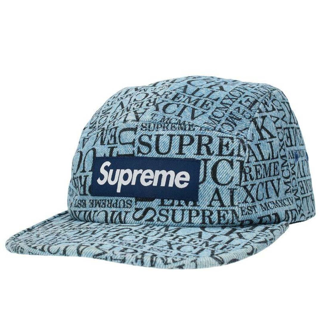 シュプリーム 15AW Fuck ' Em All Denim Camp Cap オールデニム