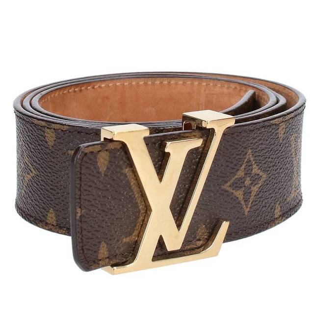 LOUIS VUITTON M9608V LV INITIALES 40MM X 85CM GOLDEN BUCKLE MONOGRAM BELT