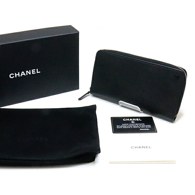 CHANEL - シャネル CHANEL ロング ジップ ウォレット AP1088 ブラック