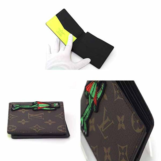 ルイ・ヴィトン Louis Vuitton ポルトフォイユ・スレンダー NM M80156 二つ折り財布 メンズ モノグラム CT0291 未使用品