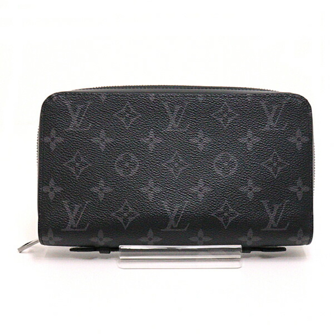 LOUIS VUITTON ルイヴィトン ジッピーXL モノグラム・エクリプス ブラック　グレー シルバー金具　M61698 Aランク