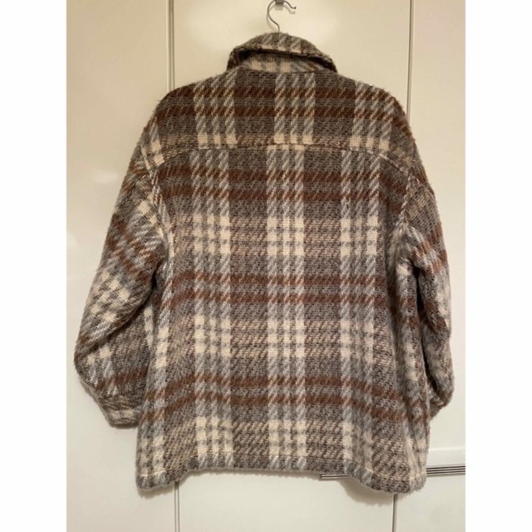 ZARA ザラ チェック柄ジャケット コート S 2