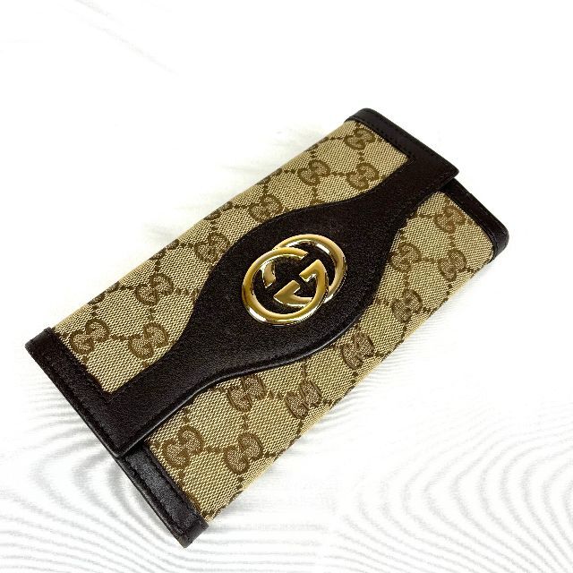 美品　GUCCI インターロッキング　GG柄　長財布_5