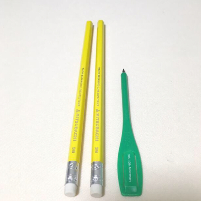 坂本真綾　公式グッズ　鉛筆3本セット　FC限定　ミツバチ　緑色　黄色