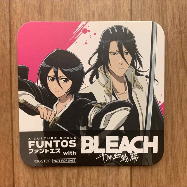 ファントエス カフェ 限定 BLEACH ブリーチ 朽木ルキア 白哉 コースター エンタメ/ホビーのアニメグッズ(その他)の商品写真