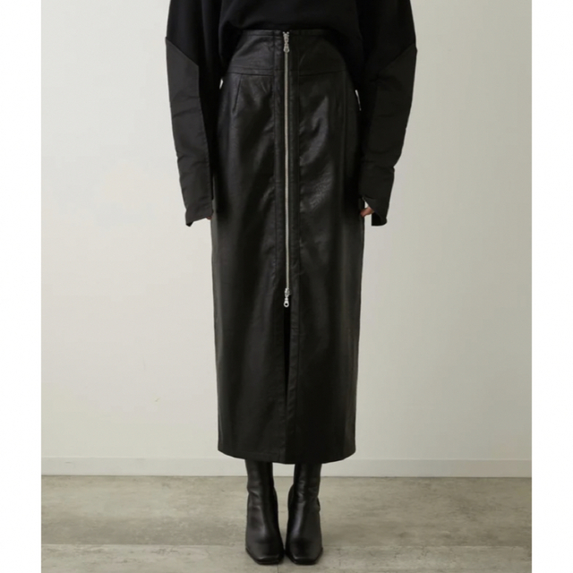 LA PEAU DE GEM 2way leather pencil skirt レディースのスカート(ロングスカート)の商品写真